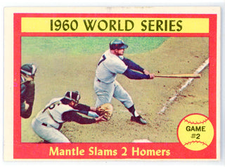 Mickey Mantle Slams 2 Homers 1961 Topps Card #307