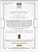 Bryce Harper 2015 Panini National Treasures Patch Card #119