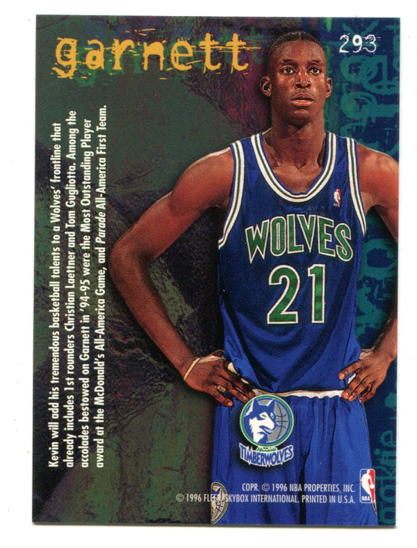 Kevin Garnett 1996 Fleer #293 RC