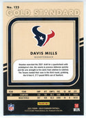 Davis Mills 2021 Panini Gold Standard Rookie Card #123