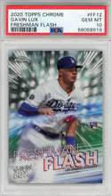 Gavin Lux 2020 Topps Chrome Freshman Flash Rookie Card #FF12 (PSA)