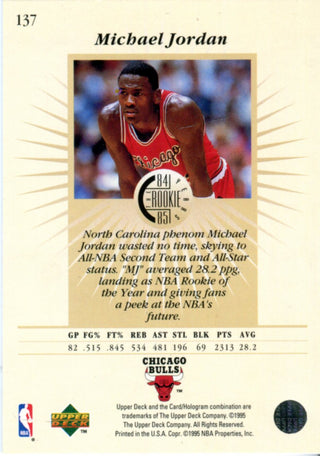 Michael Jordan 1995 Upper Deck#137 Card