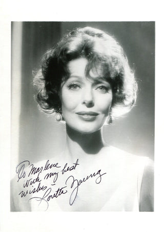 Loretta Young Autographed 5x6 Photo