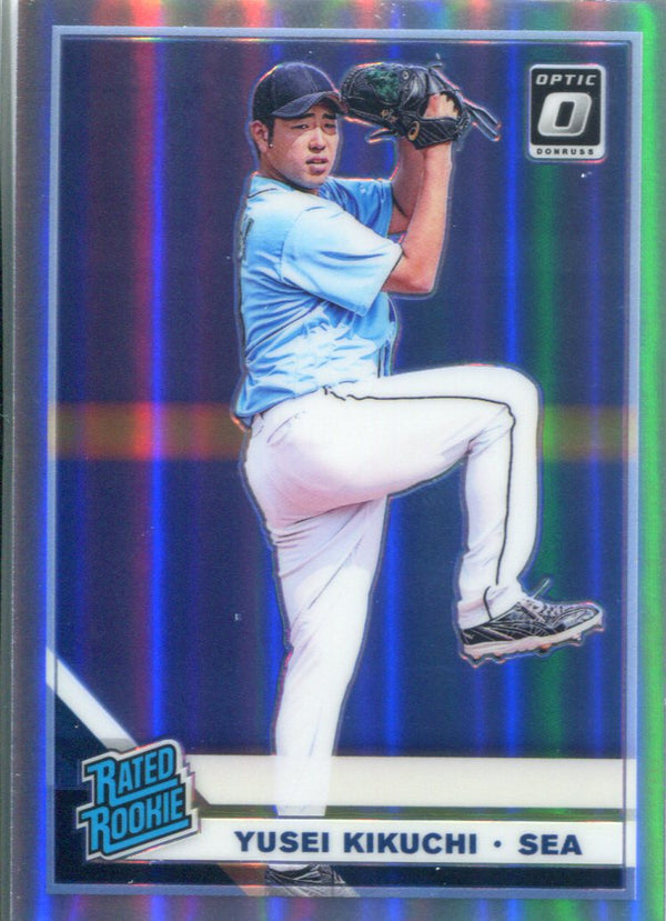 Yusei Kikuchi 2019 Donruss Optic Silver Prizm Refractor Rookie Card