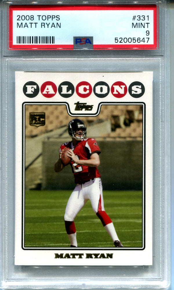 Matt Ryan 2008 Topps Rookie Card #331 (PSA)