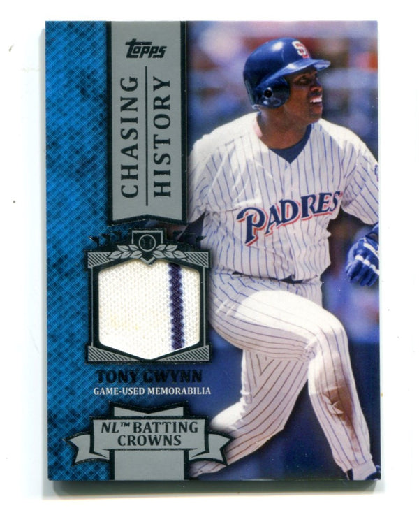 Tony Gwynn 2013 Topps Chasing History #CHRTG Jersey Card