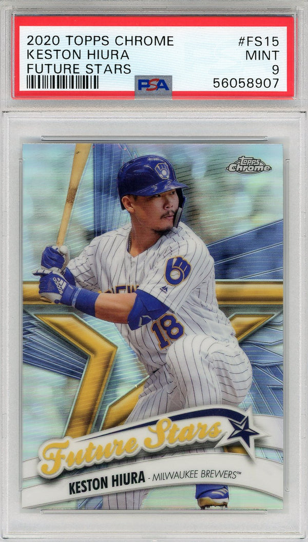 Keston Hiura 2020 Topps Chrome Future Stars Rookie Card #FS15 (PSA)