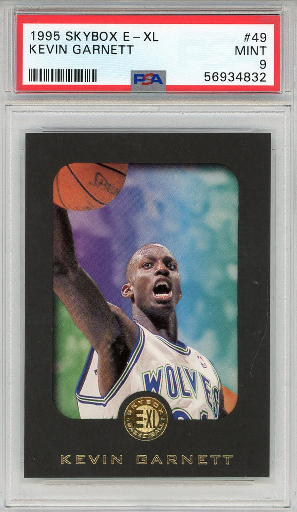 Kevin Garnett 1995 Skybox E-XL Rookie Card #49 (PSA)