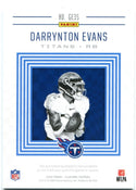 Darrynton Evans Panini Illusions Jersey Card