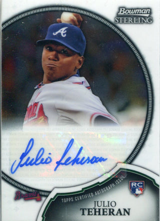 Julio Teheran Autographed 2011 Topps Sterling Rookie Card