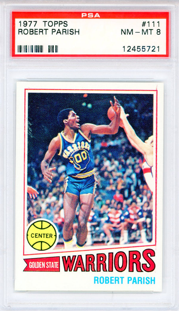 Robert Parish 1977 Topps Card #111 (PSA NM-MT 8)