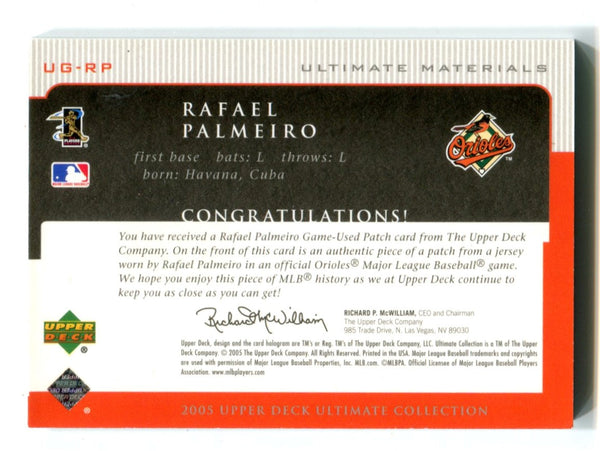 Rafael Palmeiro 2005 Upper Deck #UGRP Ultimate Materials Card 15/25