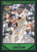 Tim Lincecum 2007 Bowman Rookie Card