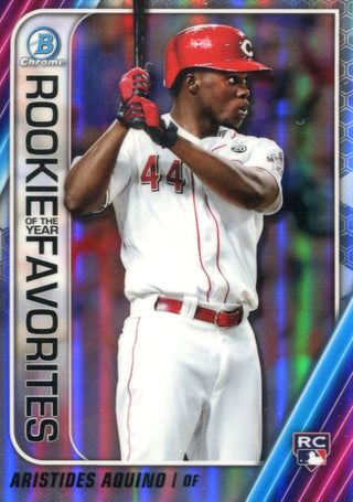 Aristides Aquino 2020 Bowman Chrome Rookie Card