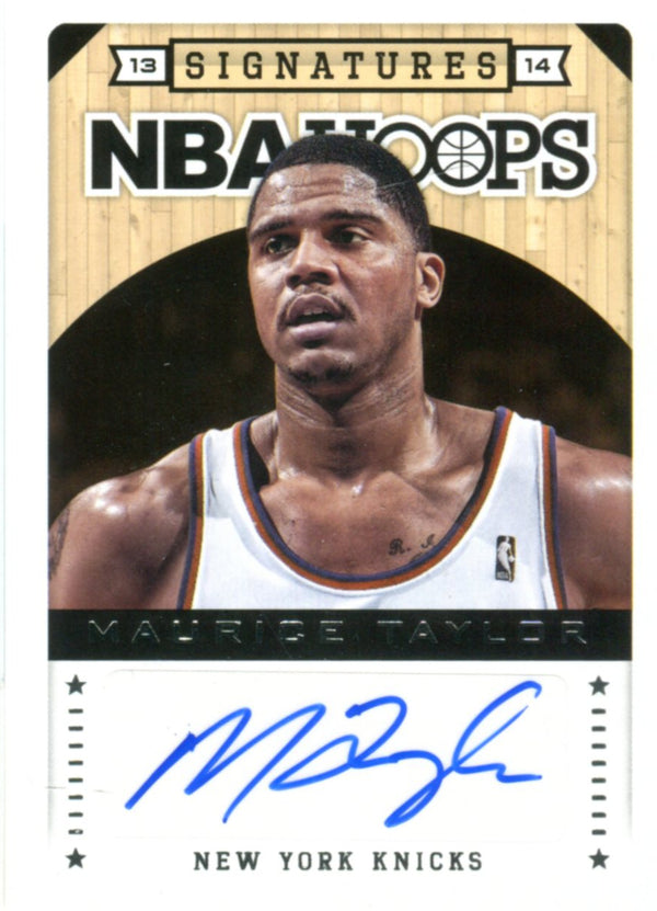 Maurice Taylor 2013 Hoops Autographed Card