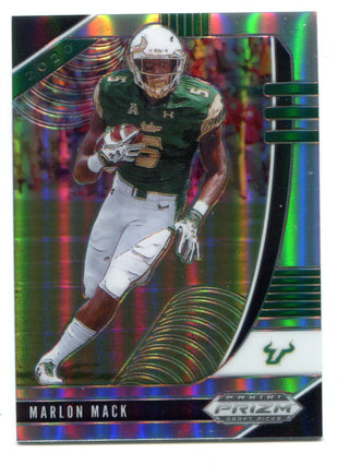 Marlon Mack 2020 Panini Prizm Draft Picks Silver Prizm Card