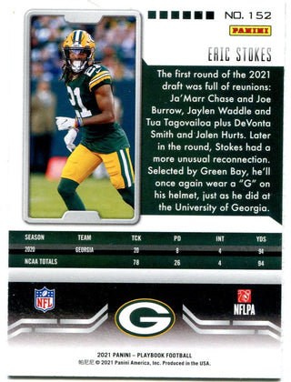 Eric Stokes Panini Playbook Rookie 2021