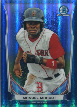 Manuel Margot 2014 Bowman Chrome Bubbles Refractor Rookie Card