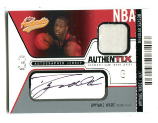 Dwyane Wade 2003 Fleer Authentic Authentix #AJADW /100 Auto RC