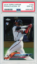 Ronald Acuna Jr. 2018 Topps Chrome Rookie Card #193 (PSA GM MT 10)