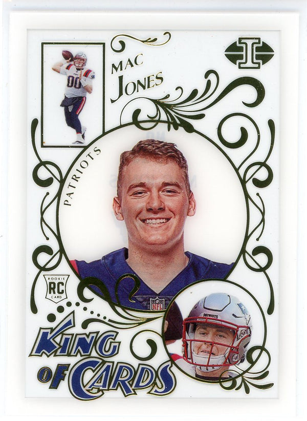 Mac Jones 2021 Panini Illusions King of Cards Rookie Card #KC-15