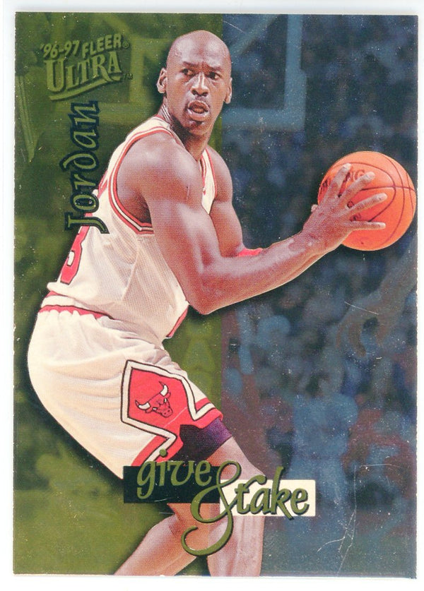 Michael Jordan 1996-97 Fleer Ultra Give & Take Card #5