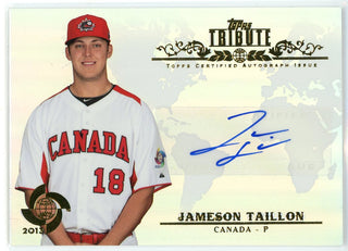 Jameson Taillon Autographed 2013 Topps Tribute WBC Card #WTA-JT3