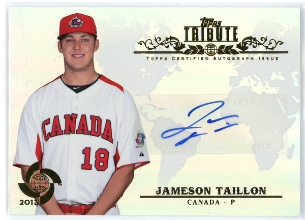 Jameson Taillon Autographed 2013 Topps Tribute WBC Card #WTA-JT3