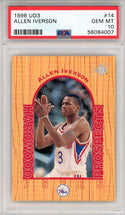 Allen Iverson 1996 UD3 Rookie Card #14 (PSA)