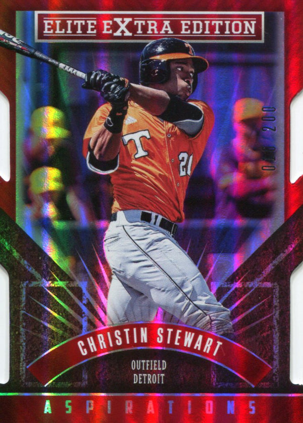 Christin Stewart 2015 Elite Extra Edition Die Cut Refractor Rookie Card