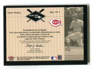 Tony Perez/Carl Yastrzemski 2002 Dueling Duos Fleer Greats #DDTP1 Card