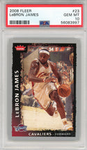 LeBron James 2008 Fleer Card #23 (PSA)