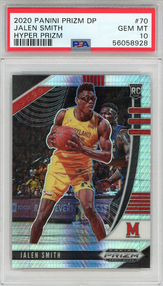 Jalen Smith 2020 Panini Prizm Draft Pick Hyper Prizm Rookie Card #70 (PSA)