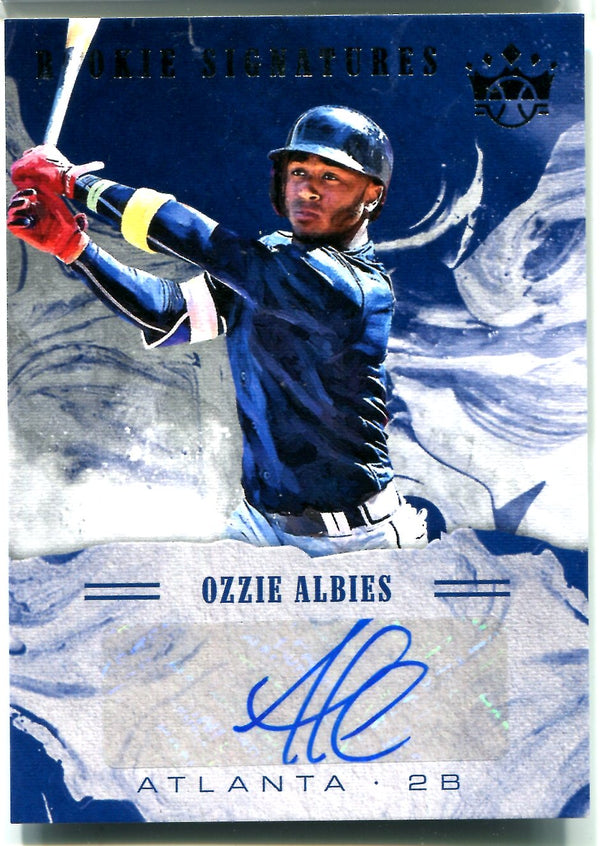 Ozzie Albies 2018 Panini Rookie Signatures Autographed Rookie Card