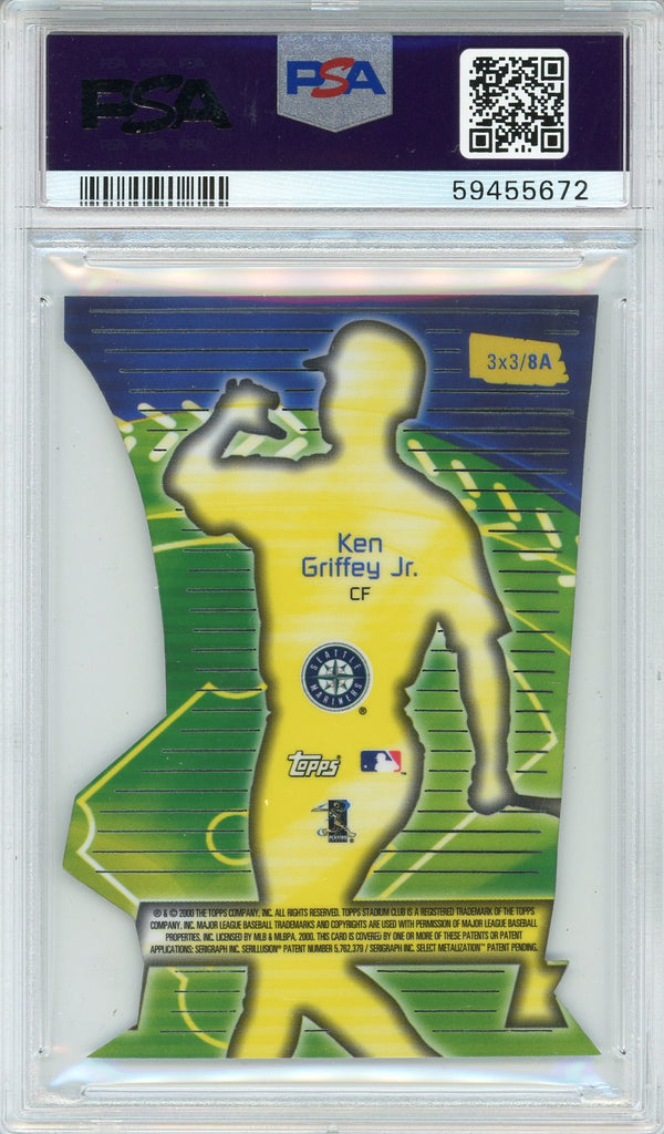 Ken Griffey Jr. 2000 Stadium Club 3x3 Luminescent Card #8A (PSA EX-MT 6)