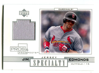 Jim Edmonds 2001 Upper Deck Jersey Specialty #SJE Jersey Card