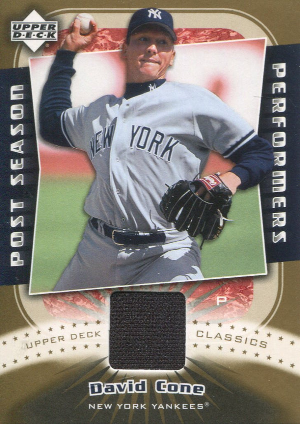 David Cone 2005 Upper Deck Jersey Card