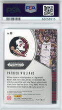 Patrick Williams 2020 Panini Prizm Draft Pick Silver Prizm Rookie Card #60 (PSA)