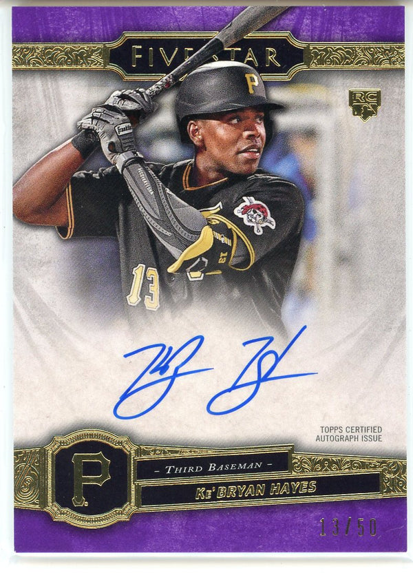 Ke'Bryan Hayes Autographed 2021 Topps Five Star Rookie Card #FSA-KH