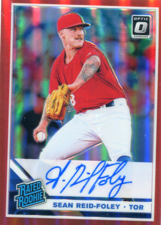 Sean Reid-Foley Autographed 2019 Donruss Optic Red Prizm Rookie Card