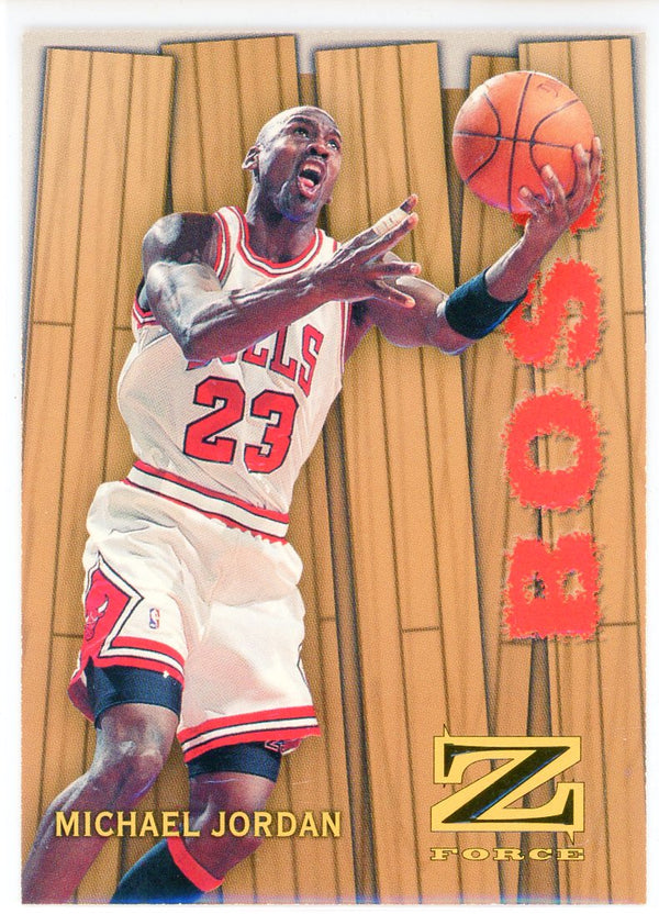 Michael Jordan 1997 Skybox Z Force Boss Card #10