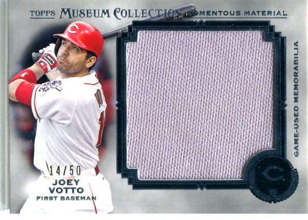 Joey Votto 2013 Topps Museum Collection Jumbo Relic Card #14/50