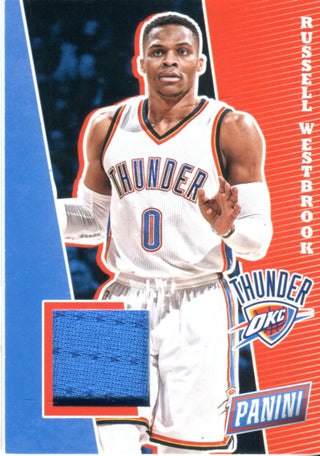 Russell Westbrook 2017 Panini Game Worn Jersey Card