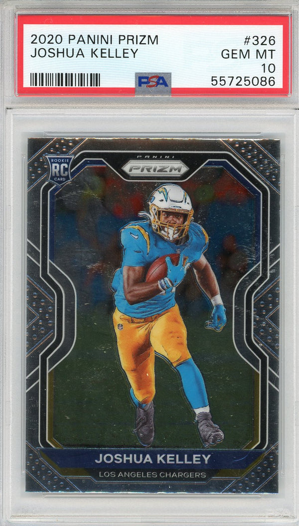 Joshua Kelley 2020 Panini Prizm Rookie Card #326 (PSA)