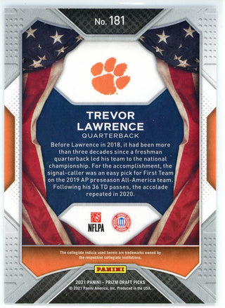 Trevor Lawrence 2021 Panini Prizm Draft Picks All-Americans Rookie Card #181