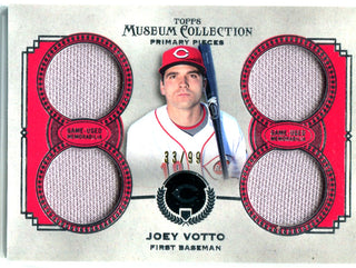 Joey Votto 2013 Topps Museum Collection Quad Relic Card #33/99