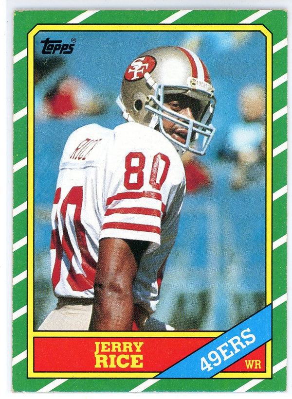 Jerry Rice 1986 Topps Rookie Card #161