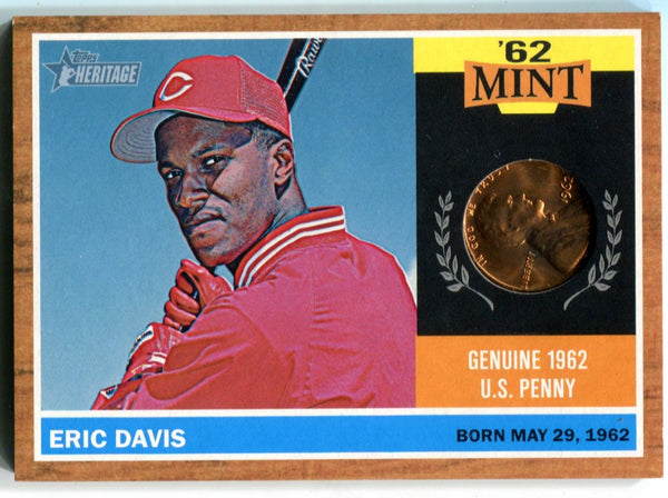 Eric Davis 2011 Topps Heritage #62M-ED Card