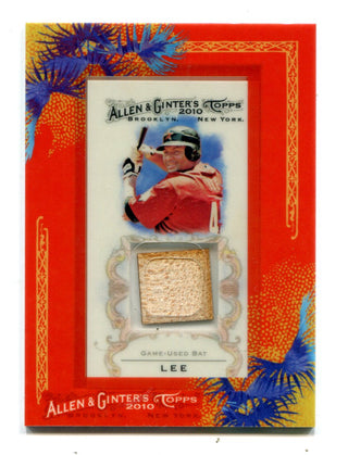 Carlos Lee 2010 Topps Allen & Ginter #AGRCL Bat Card