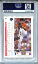 Mike Mussina 1992 Upper Deck #675 Autographed (PSA Auth) Card